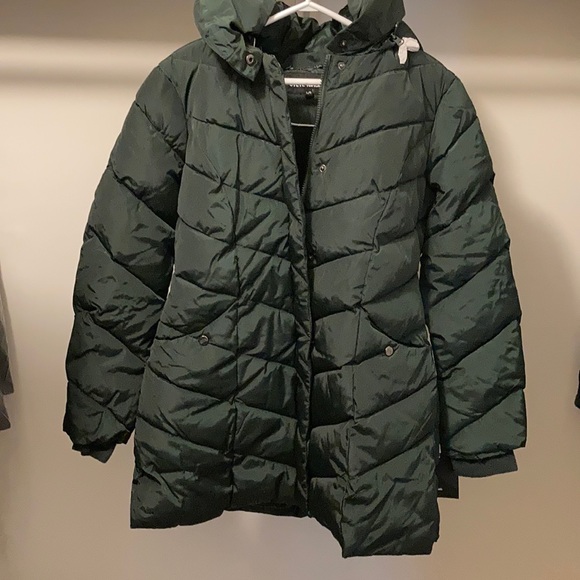 Steve Madden Puffer coat.  L.  Forest Green. - Picture 1 of 6